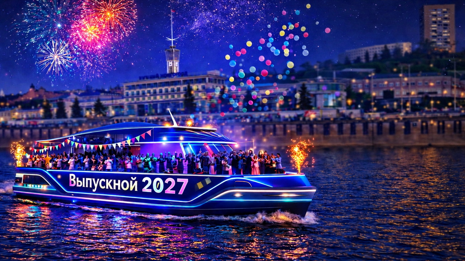 Выпускной на теплоходе в Нижнем Новгороде